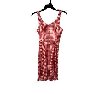 Belle Poque Gingham Picnic Dress XL Cottagecore Retro Sundress Rockabilly